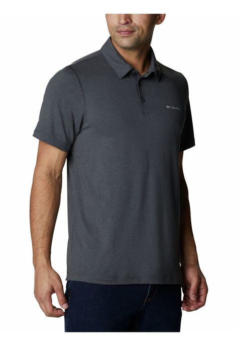 Polera Manga Corta Hombre Tech Trail Polo Gris-4