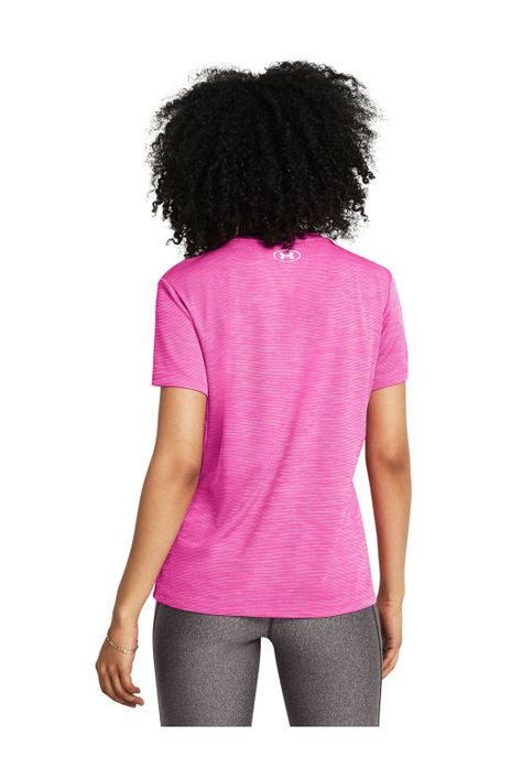 Polera manga corta Tech  mujer Rosa-4