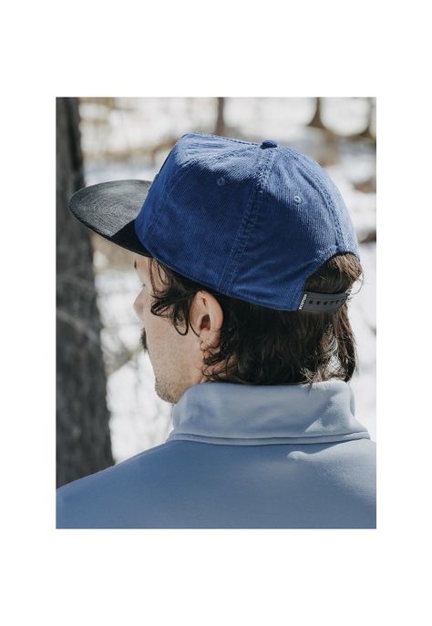 Jockey Hombre Retro Mountain Snapback Azul-2