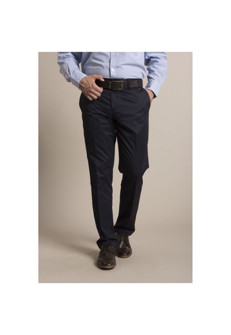 Pantalón Libre de Arrugas  Rockford Azul-3