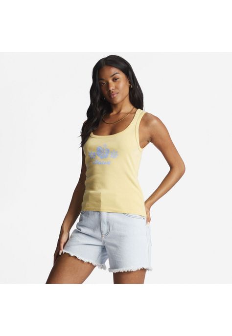 Polera M/C Mujer So Much Mahalo J Amarillo-0