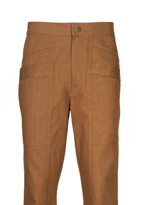 Pantalón Algodón Orgánico Mujer Isis Café-3