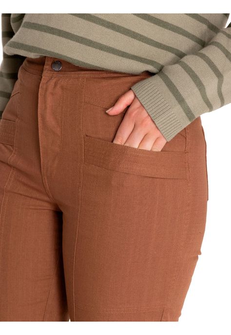 Pantalón Algodón Orgánico Mujer Isis Café-7