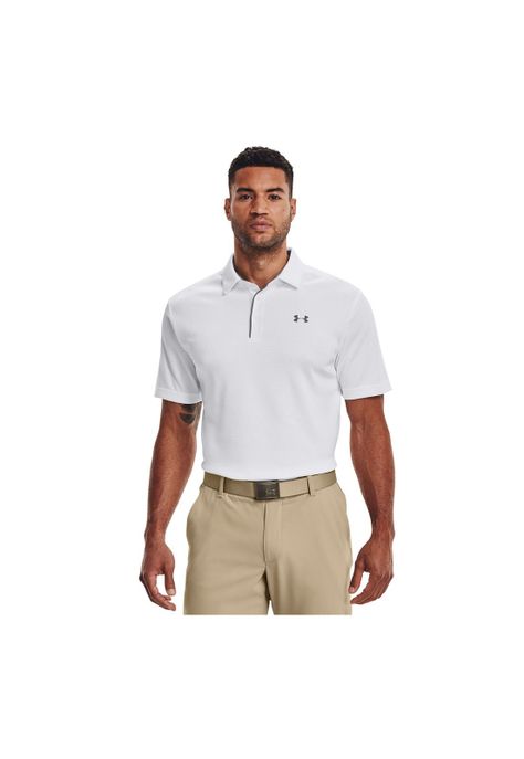 Polo UA Tech para hombre Blanco-3