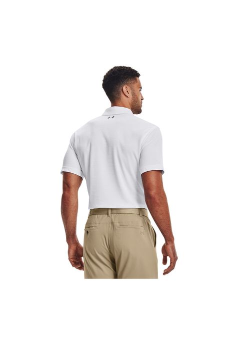 Polo UA Tech para hombre Blanco-4