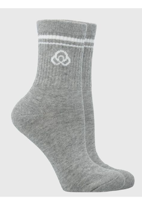 Pack 2 Calcetines Mujer Quarter Gris-0