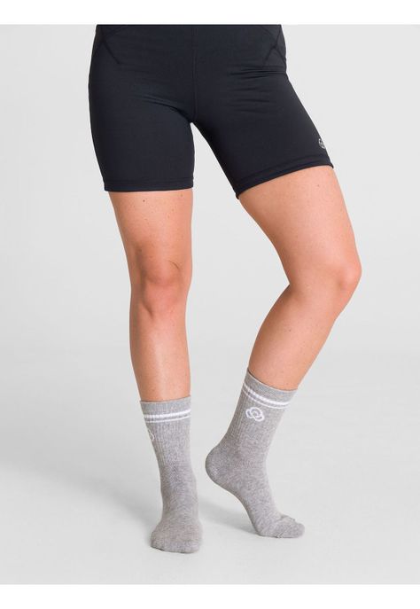 Pack 2 Calcetines Mujer Quarter Gris-1