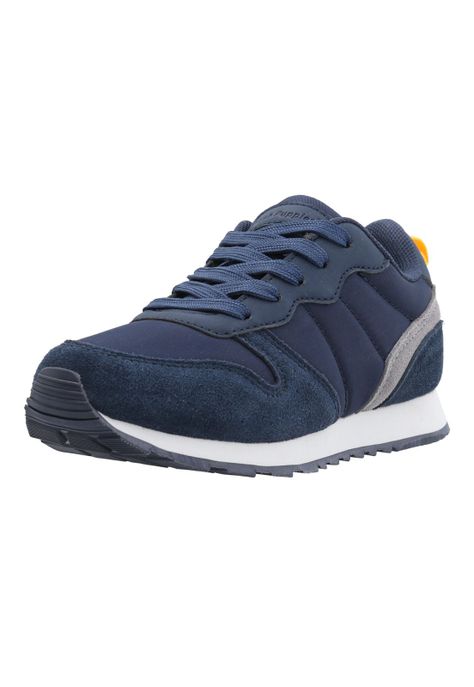 Zapatilla Cuero Janet-K Niño Azul-5