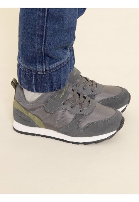 Zapatilla Cuero Janet-K Vl Niño Gris-1