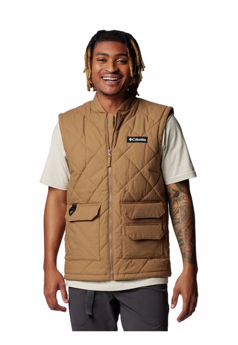 Parka Sin Mangas Hombre Rad Padded Café-0