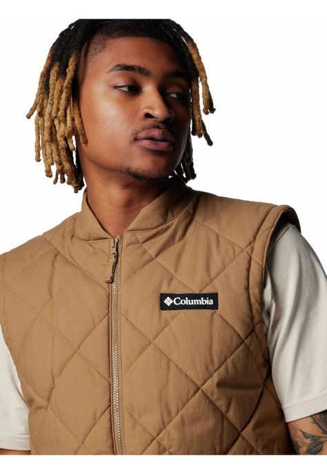 Parka Sin Mangas Hombre Rad Padded Café-3