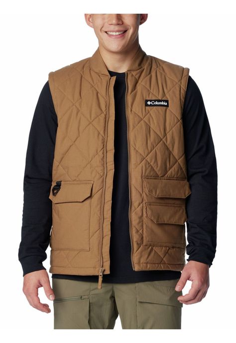 Parka Sin Mangas Hombre Rad Padded Café-4
