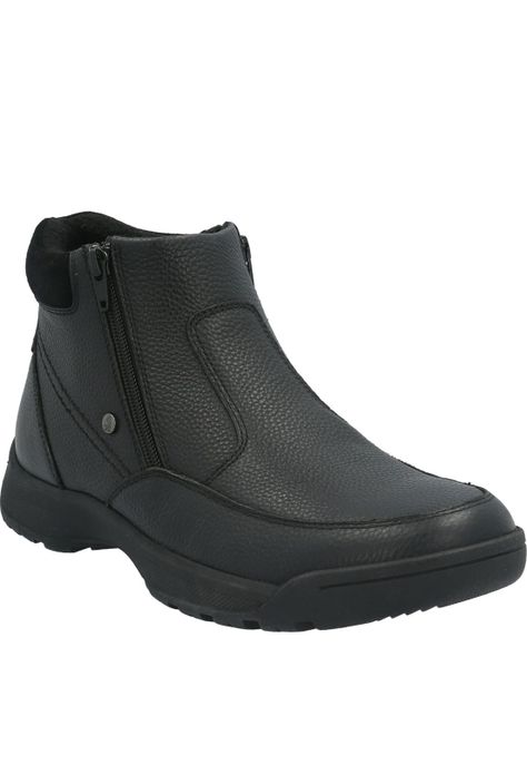 Botin Cuero Hombre Chief Negro-0