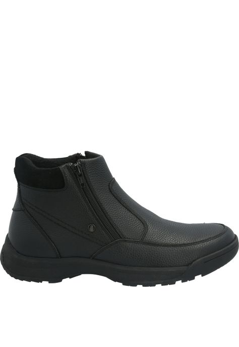 Botin Cuero Hombre Chief Negro-1
