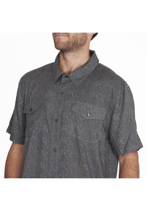 Camisa M/C Shirt Short Sleeve Gris Hombre-3