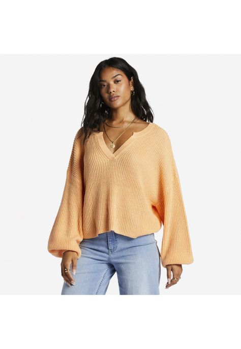 Sweater No Worries Swtr Naranjo Mujer-0