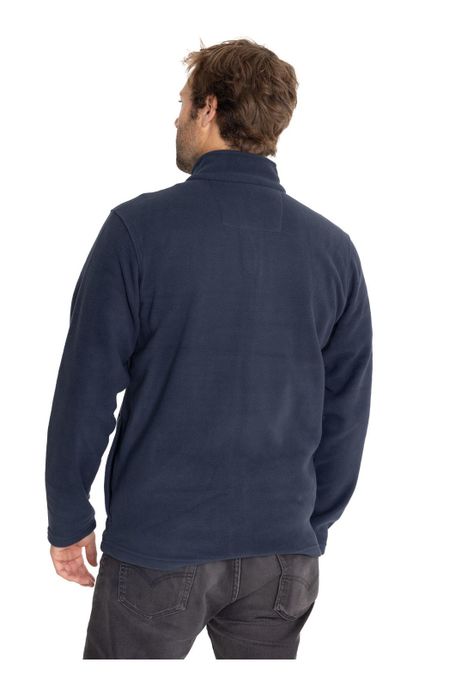 Polar Casual Hombre Microfleece Full Zip Azul-1