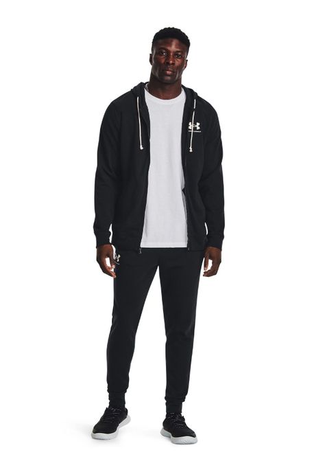 Joggers de rizo UA Rival Negro para hombre-5