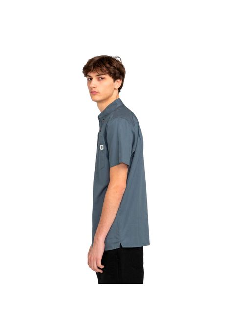 Camisa M/C Passport Wvtp Gris Hombre-3