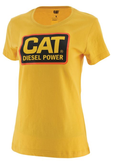 Polera Mujer Women S Diesel Power Amarillo-1