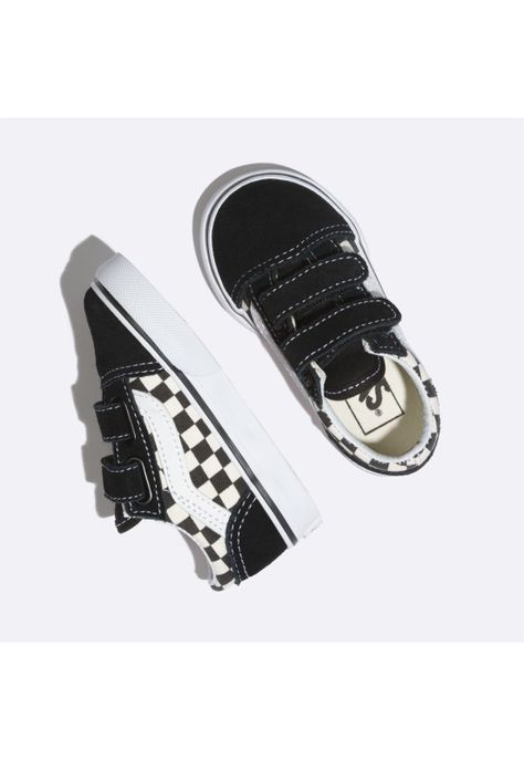 Zapatilla Bebe Old Skool V Primary Check Black-1