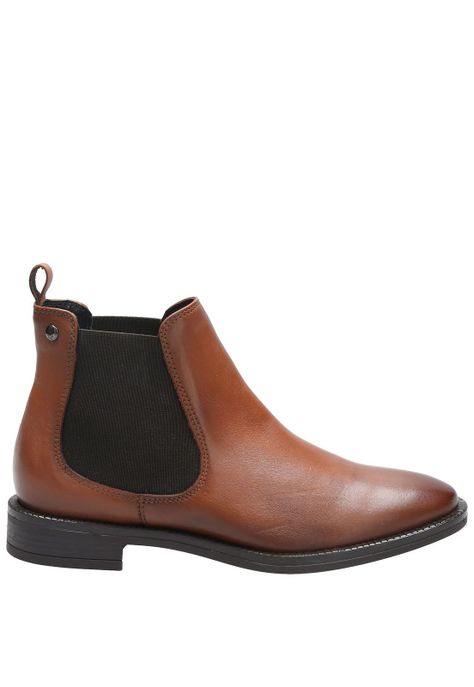 Botin Cuero Mujer Dafne Café-1