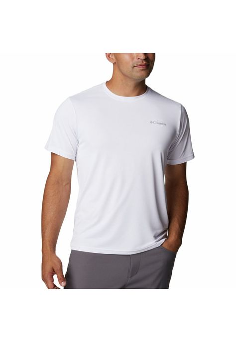 Camiseta Hombre Columbia Hike Crew Blanco-0