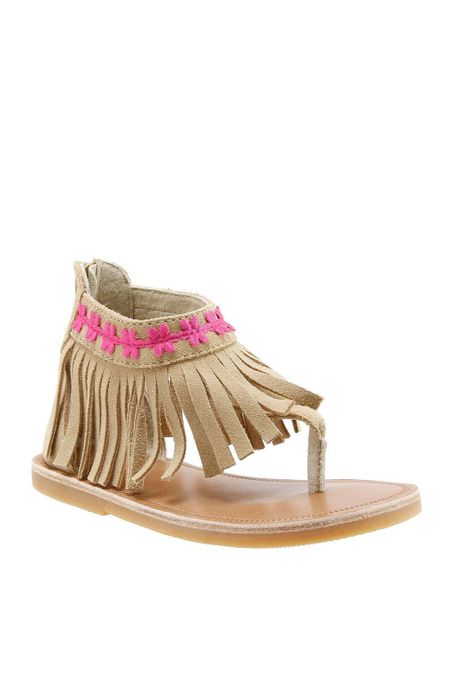Sandalia Cuero Niña Taha Camel-0