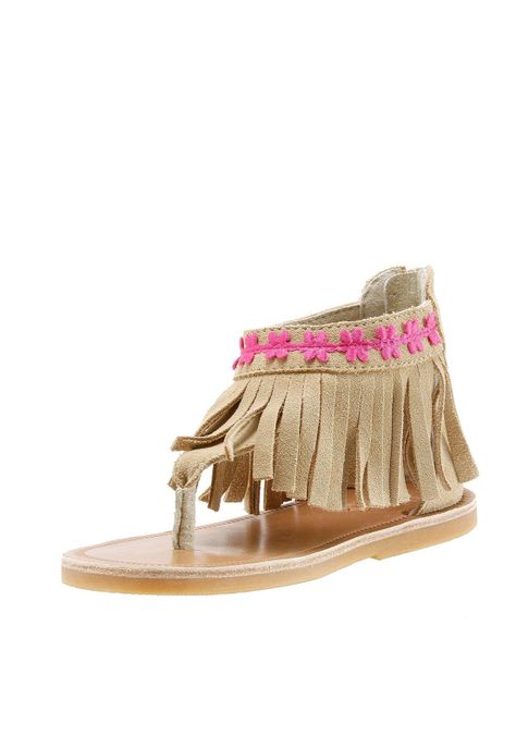 Sandalia Cuero Niña Taha Camel-1