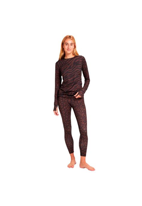 Pantalón Primera Capa Mujer Midweight Café-0