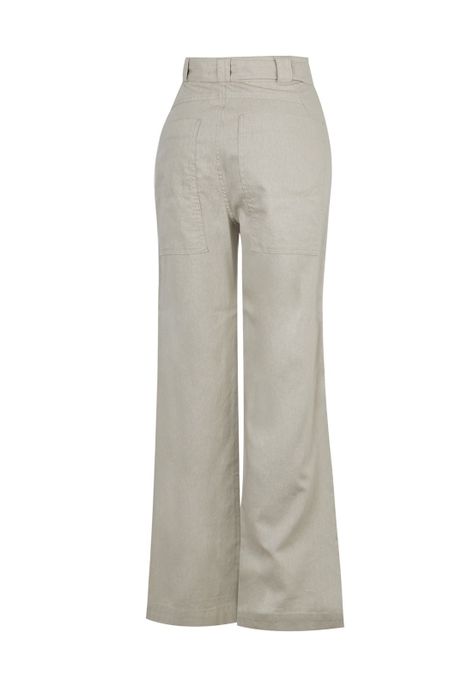 Pantalón Algodón Orgánico Beige Flip Mujer -1