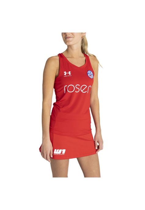 Camiseta Federación Hockey Loc mujer Rojo-0