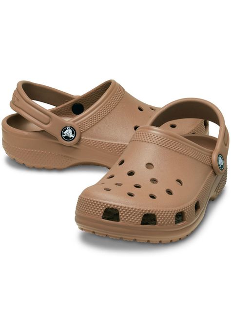 Zueco Crocs Niño Classic Clog Café-3