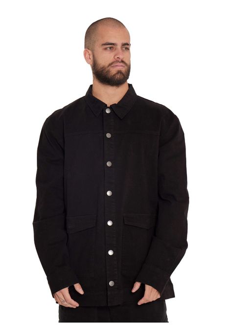 Camisa Manga Larga Hombre Naranja-0