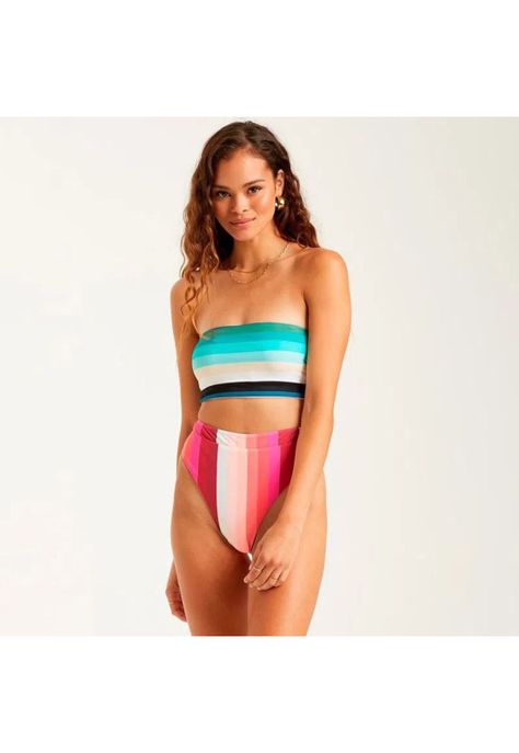 Bikini Sosten  Sol Stripes Sunny Multicolor Mujer-3