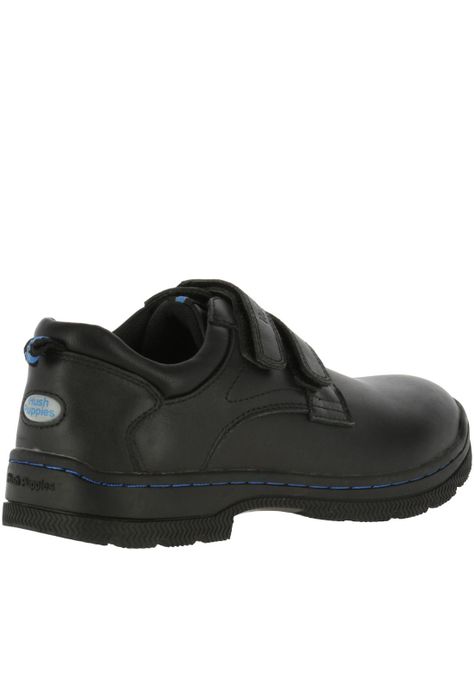 Zapato Niño Cuero New I Work Velcro Negro-4