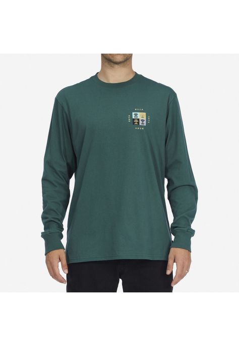 Polera M/L Hombre Unison M Tees Café-0