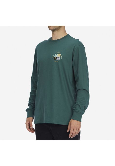 Polera M/L Hombre Unison M Tees Café-2