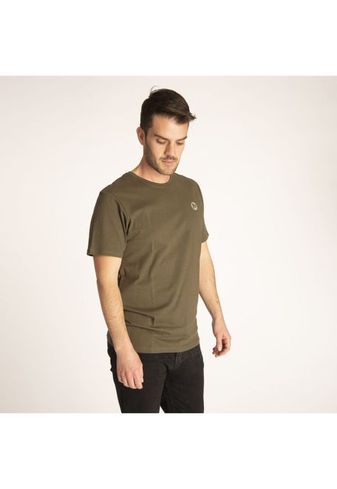 Polera M/C Hombre Basic Merrell Verde-1