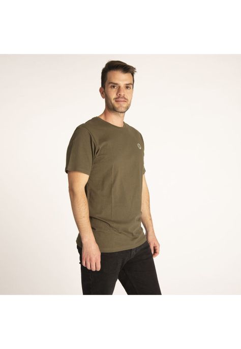 Polera M/C Hombre Basic Merrell Verde-3