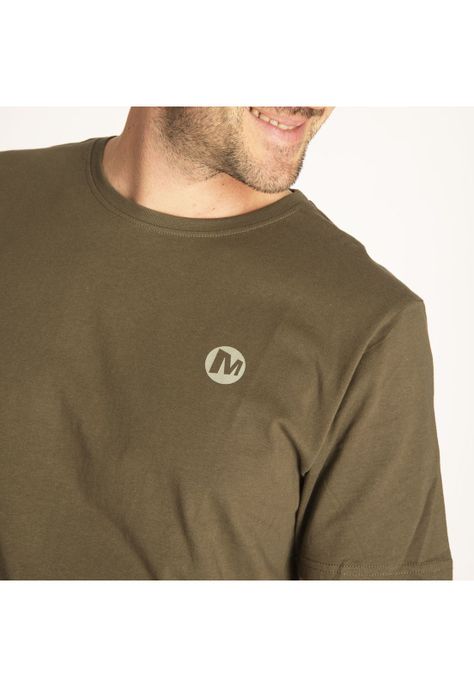 Polera M/C Hombre Basic Merrell Verde-6