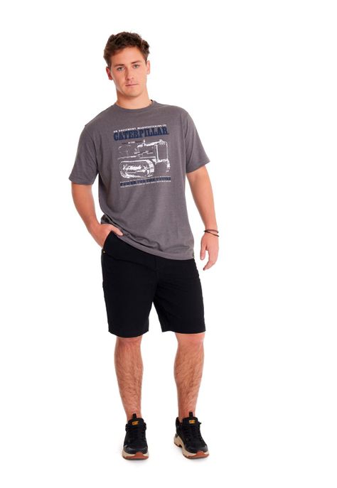Short Hombre Stretch Canvas Utility Short Negro-1