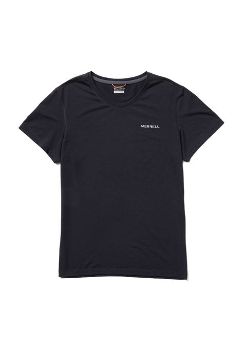 Polera Manga Corta Mujer Tencel Negro-0