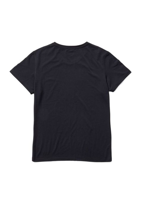 Polera Manga Corta Mujer Tencel Negro-1