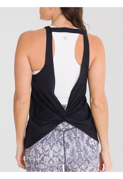 Polera deportiva Mujer Tank Cloe Negro-1