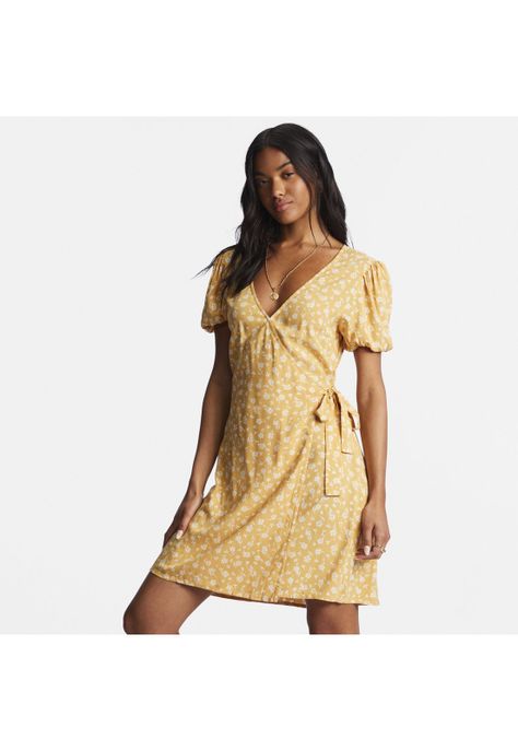 Vestido Mujer Hot Tropics Wvdr Amarillo-3