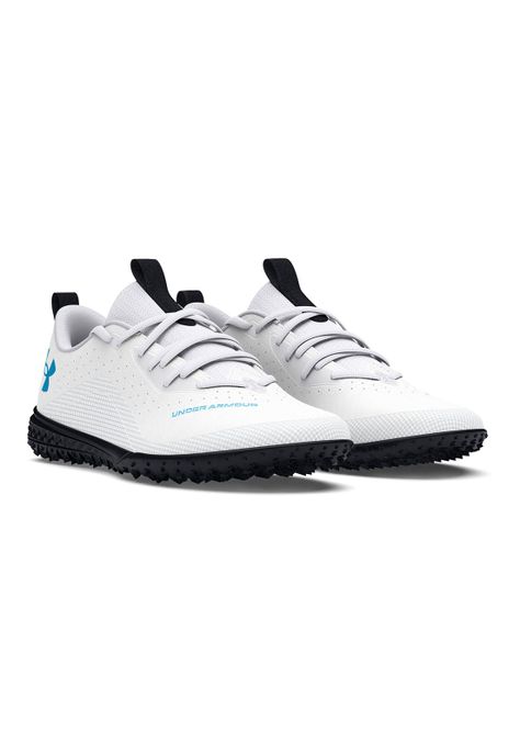 Zapato fútbol UA Shadow 2 Jr. niños Blanco-5
