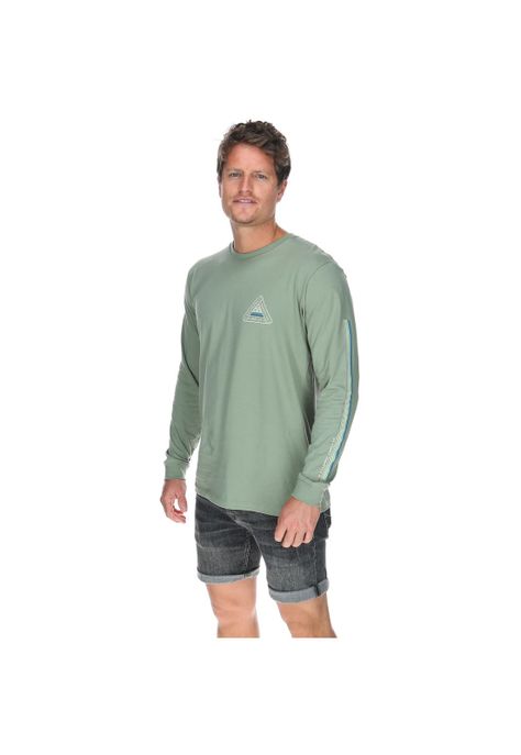 Polera M/L Hombre Walled Ls Verde-1