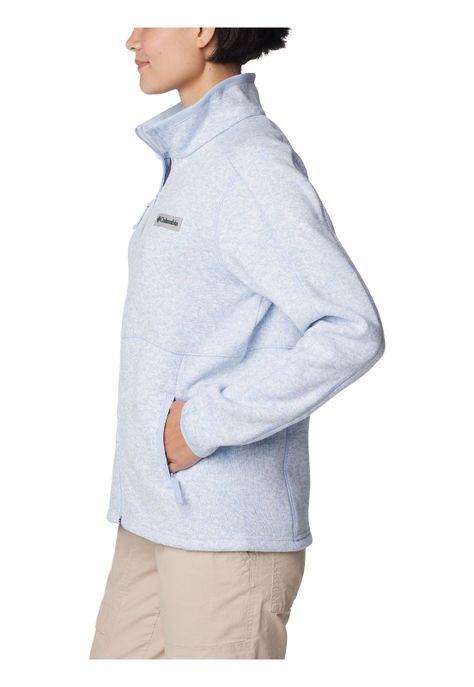 Polar Mujer W Sweater Weather Full Zip Celeste-1