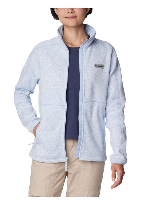Polar Mujer W Sweater Weather Full Zip Celeste-6